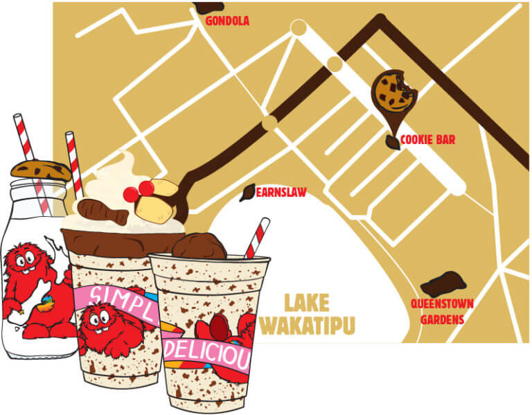 Cookie Time Cookiebar, Queenstown New Zealand