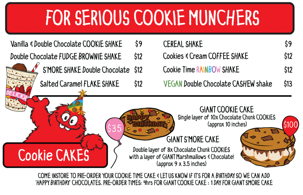 Dunedin Cookie Time Cookie Bar